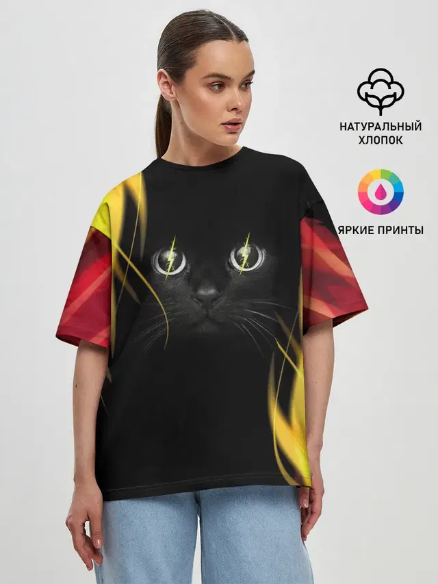 Женская футболка оверсайз