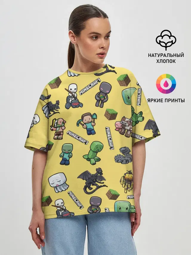 Женская футболка оверсайз