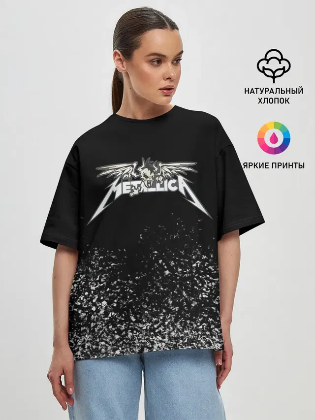 Женская футболка оверсайз