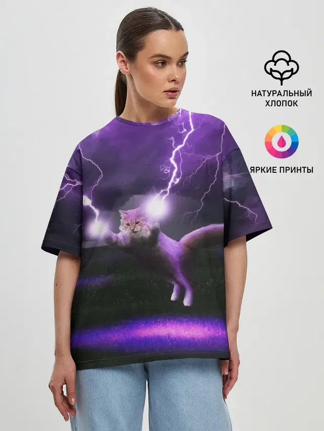 Женская футболка оверсайз