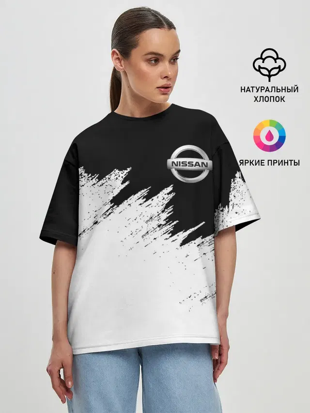 Женская футболка оверсайз