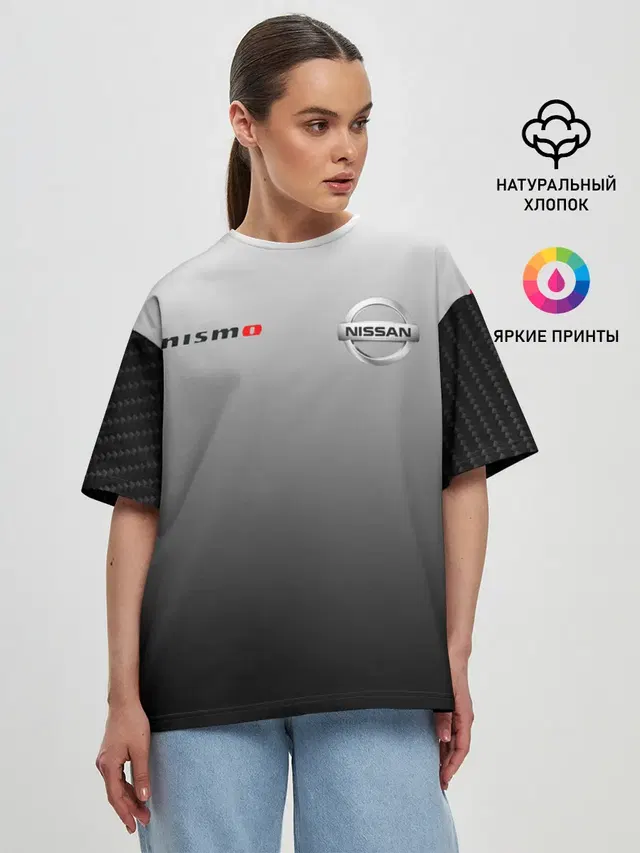 Женская футболка оверсайз
