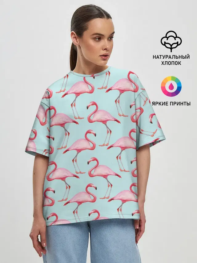 Женская футболка оверсайз