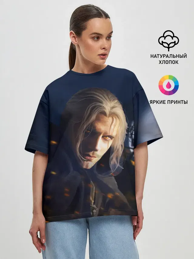 Женская футболка оверсайз