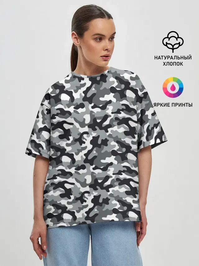 Женская футболка оверсайз