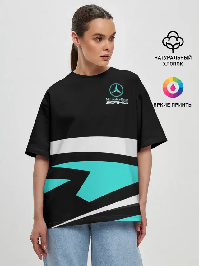 Женская футболка оверсайз