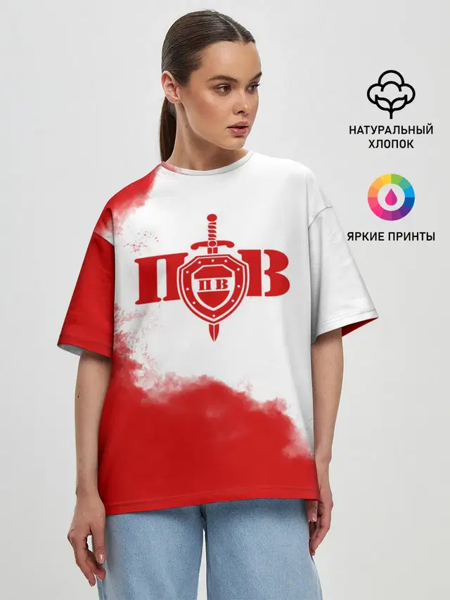 Женская футболка оверсайз