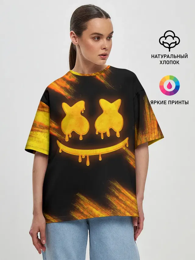 Женская футболка оверсайз