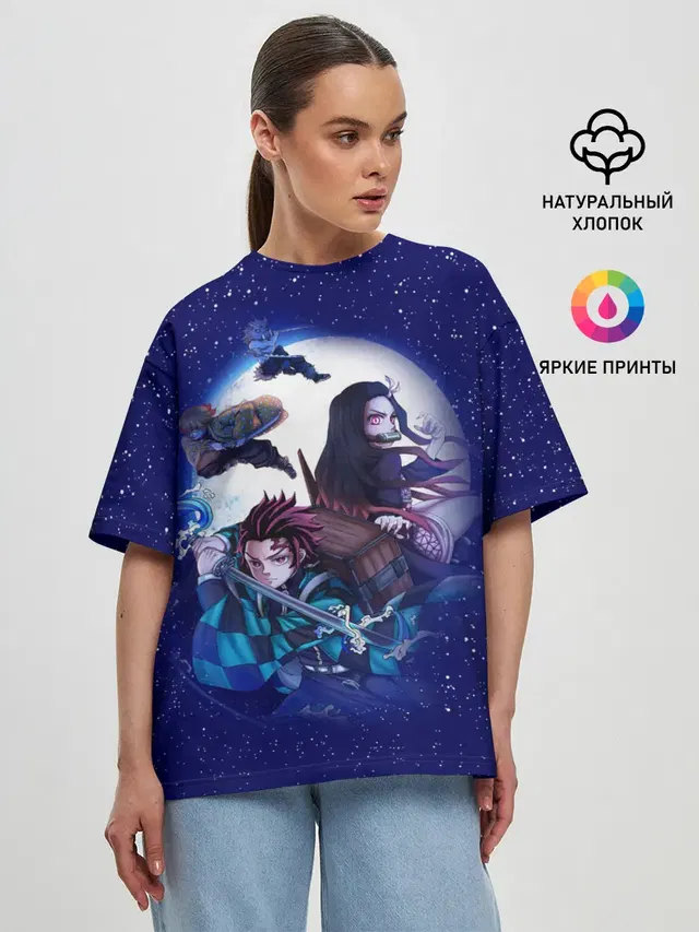 Женская футболка оверсайз