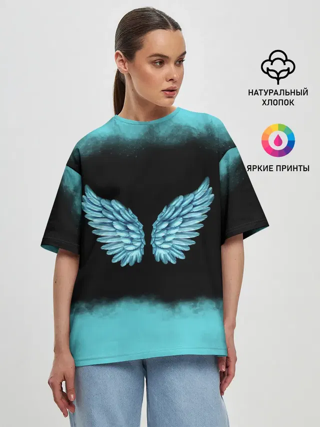 Женская футболка оверсайз