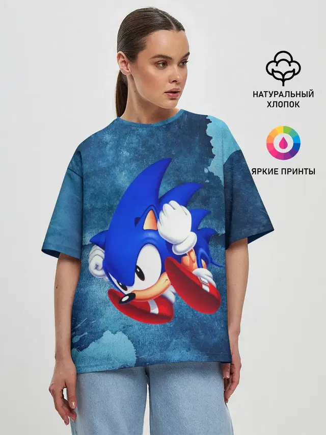 Женская футболка оверсайз