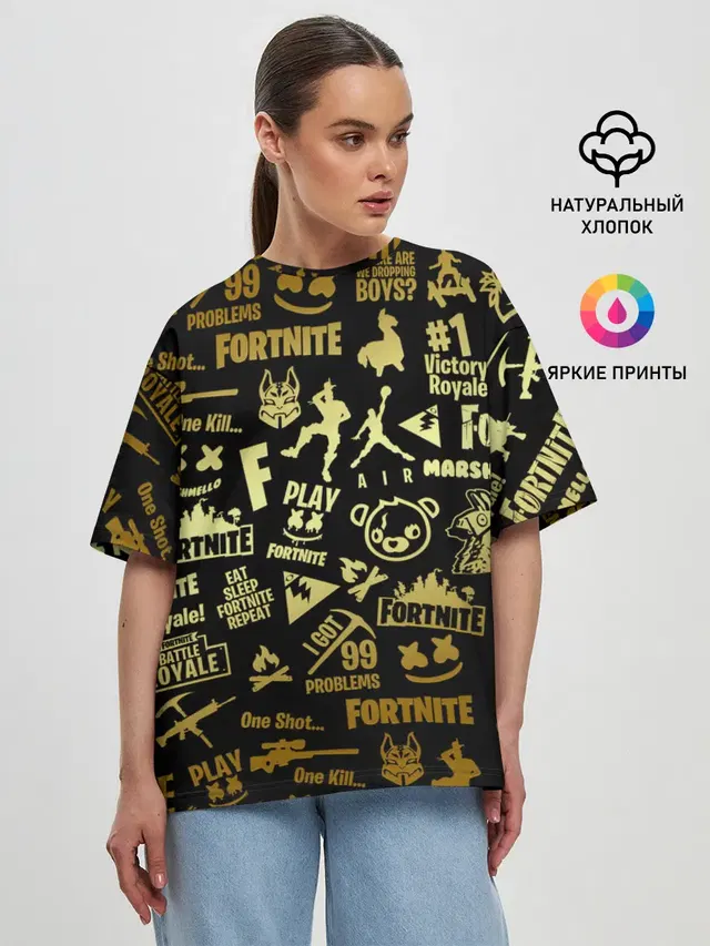 Женская футболка оверсайз