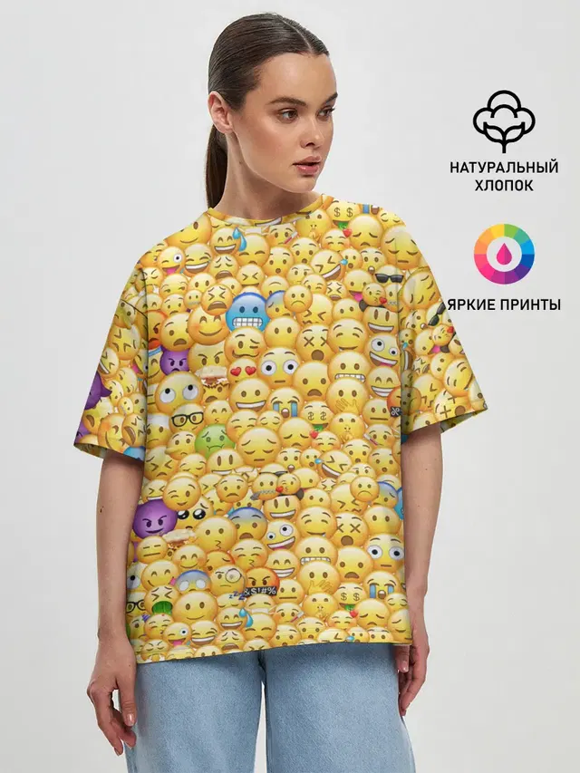Женская футболка оверсайз