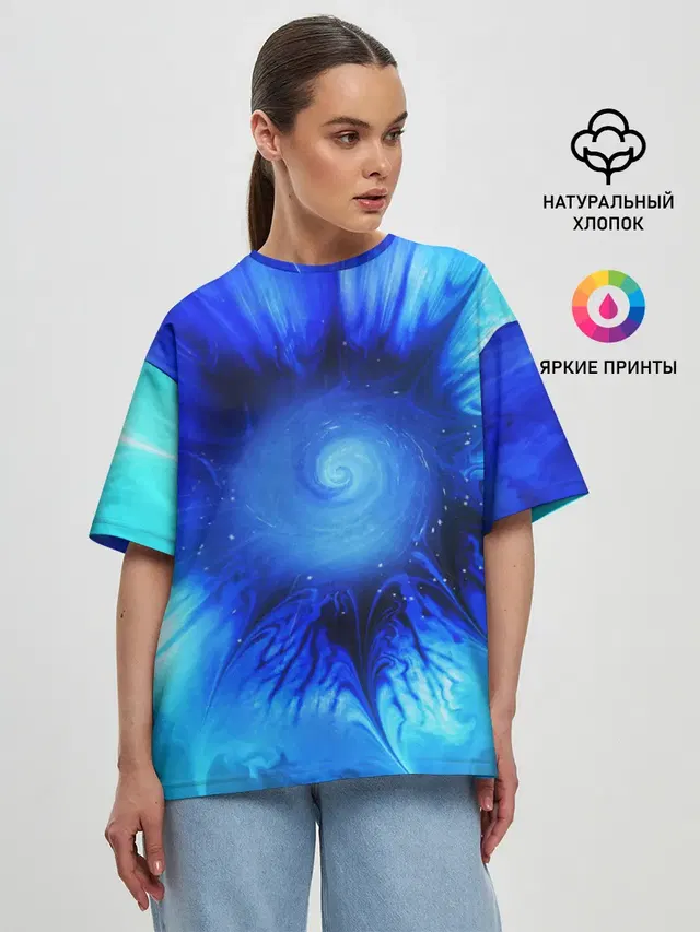 Женская футболка оверсайз