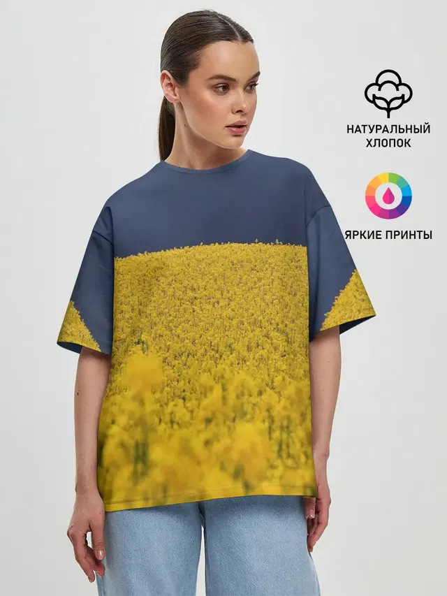 Женская футболка оверсайз