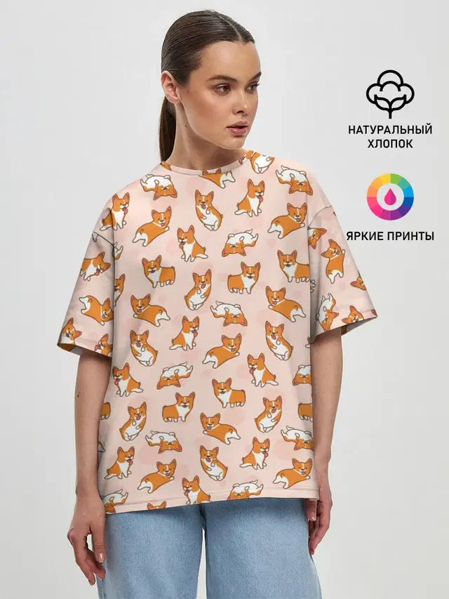 Женская футболка оверсайз