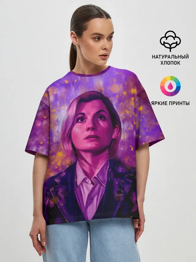Женская футболка оверсайз