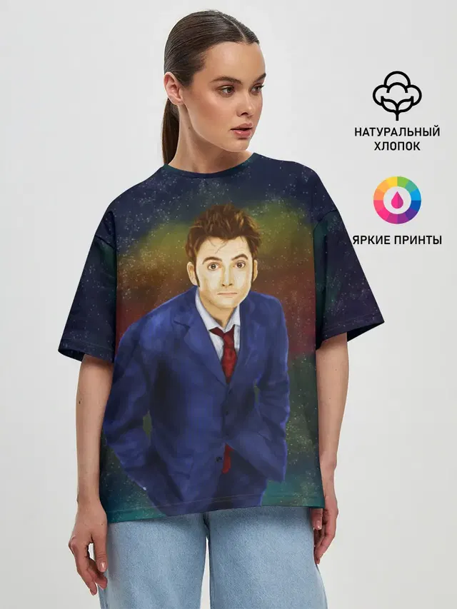 Женская футболка оверсайз