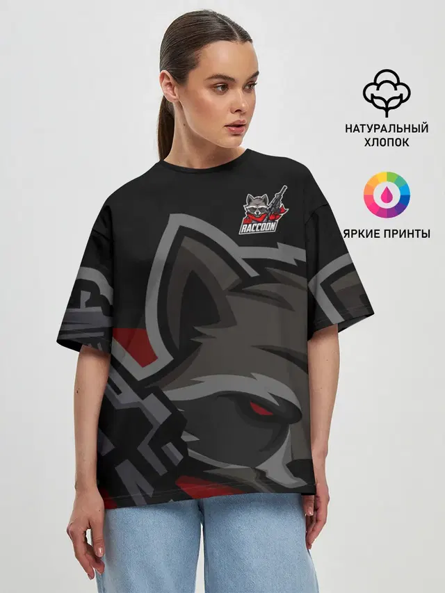 Женская футболка оверсайз