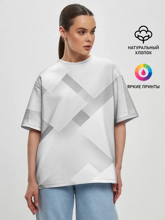 Женская футболка оверсайз