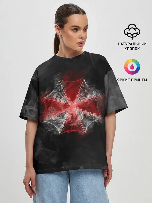 Женская футболка оверсайз