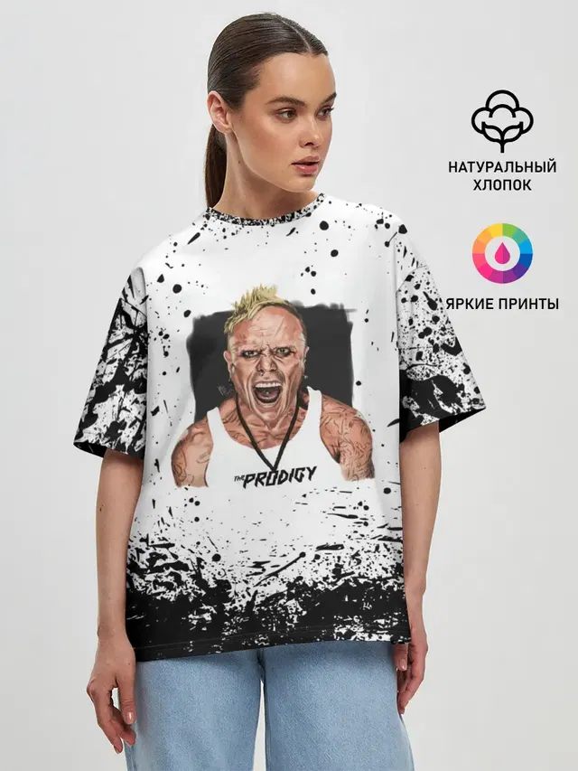 Женская футболка оверсайз