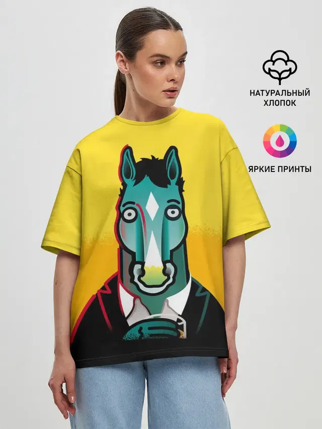 Женская футболка оверсайз
