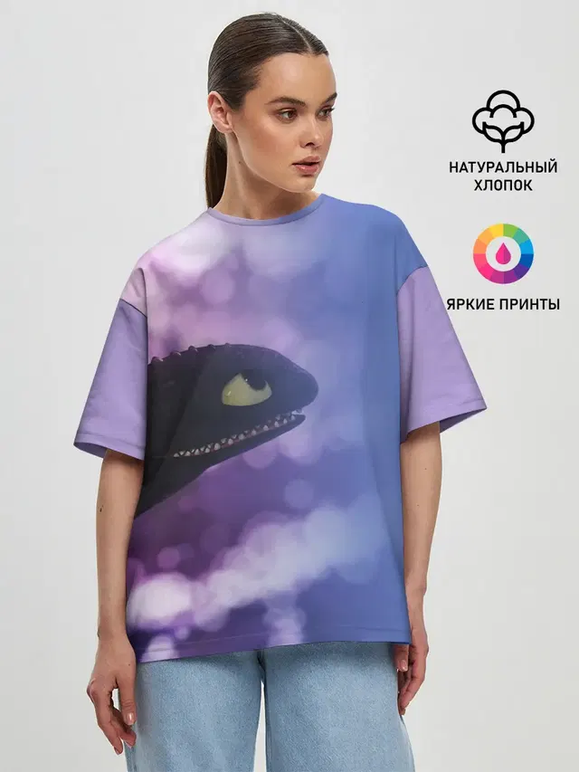 Женская футболка оверсайз