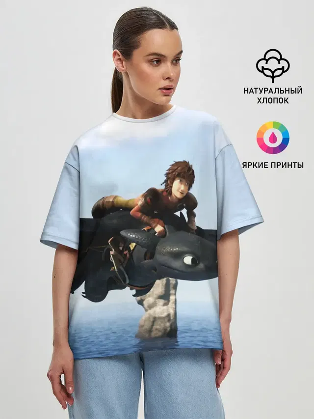Женская футболка оверсайз