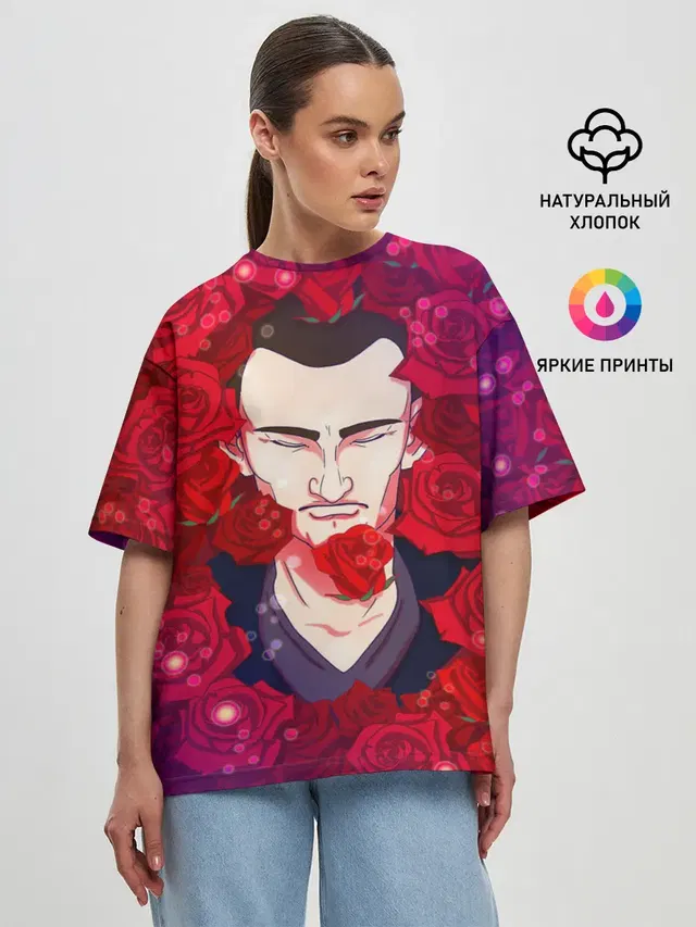 Женская футболка оверсайз