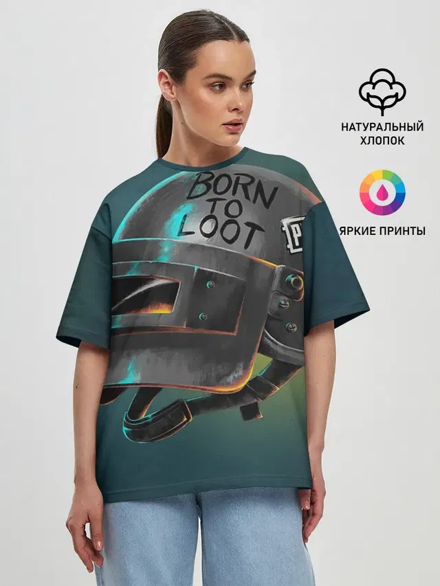 Женская футболка оверсайз