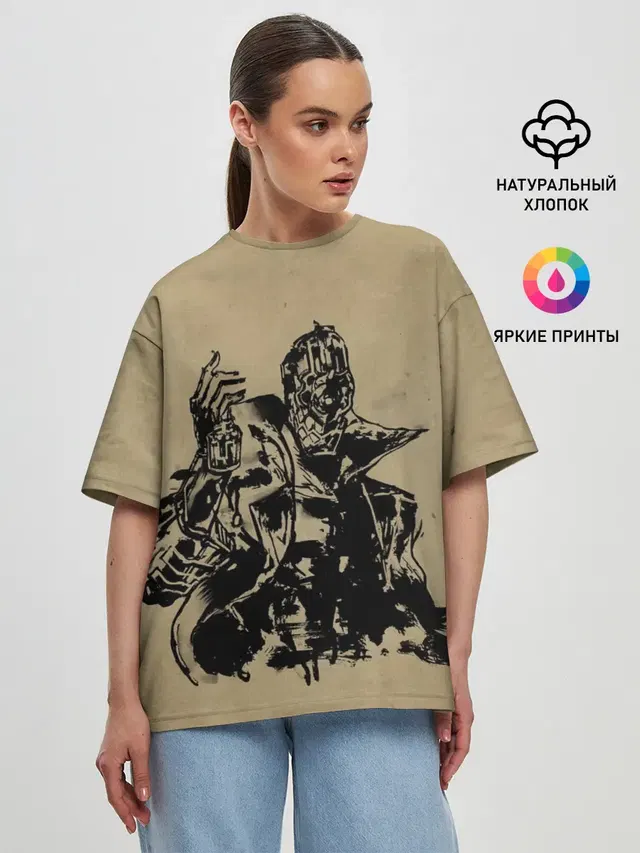 Женская футболка оверсайз