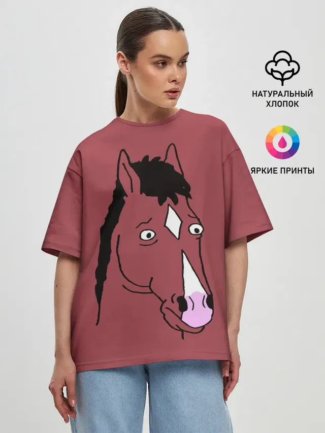 Женская футболка оверсайз