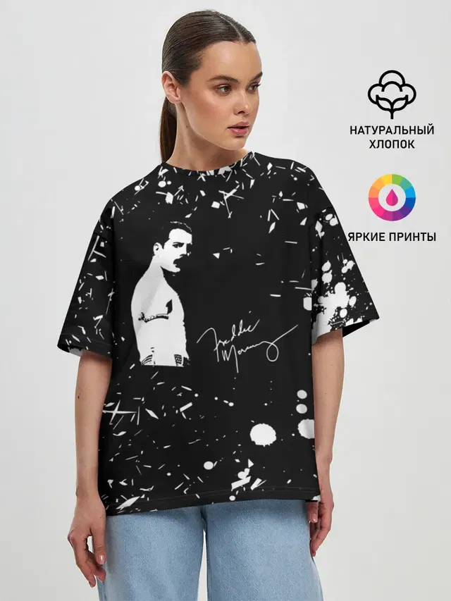 Женская футболка оверсайз