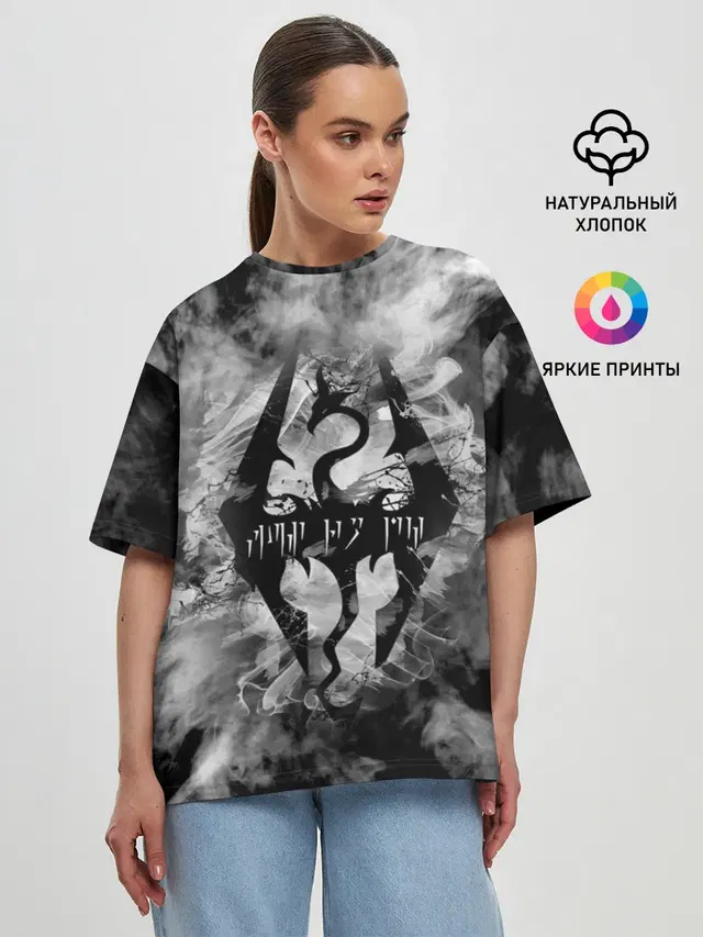 Женская футболка оверсайз