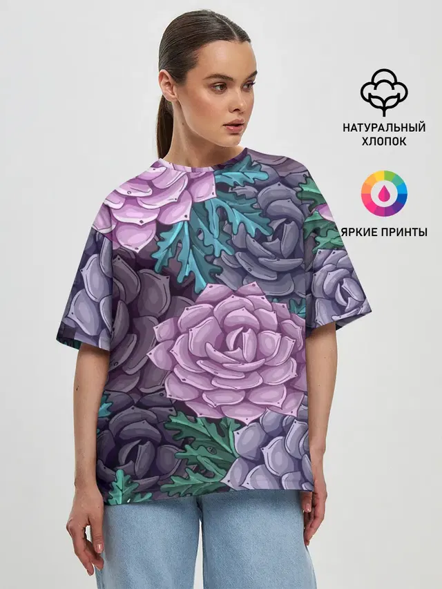 Женская футболка оверсайз