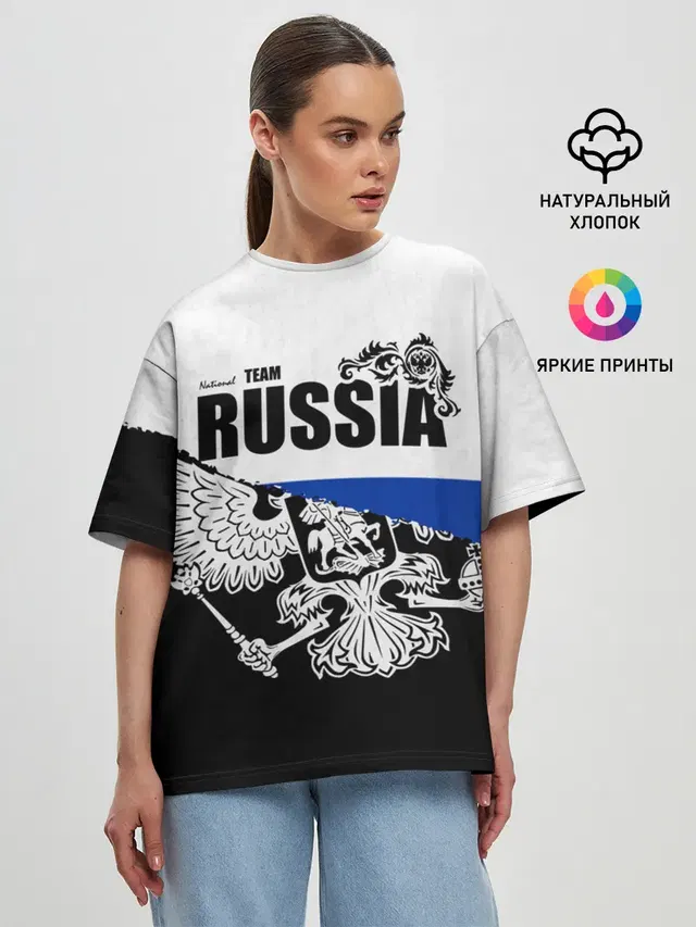 Женская футболка оверсайз