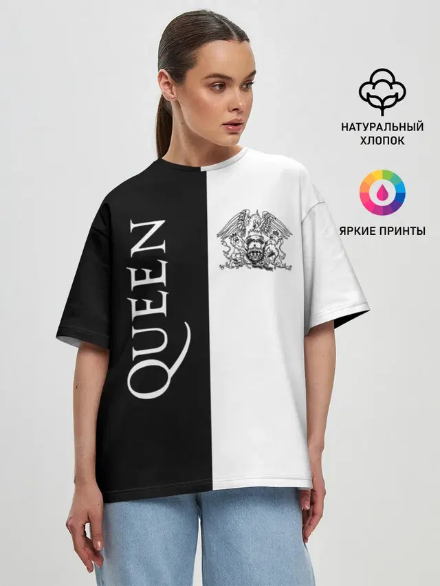 Женская футболка оверсайз