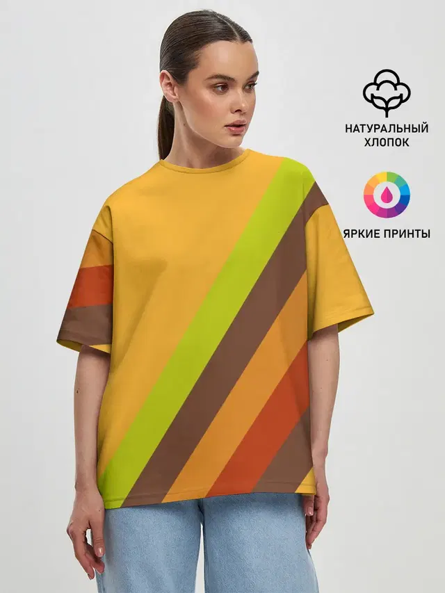 Женская футболка оверсайз
