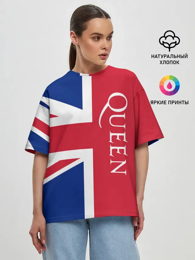 Женская футболка оверсайз