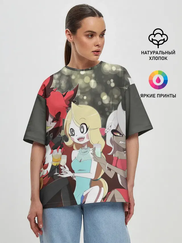 Женская футболка оверсайз