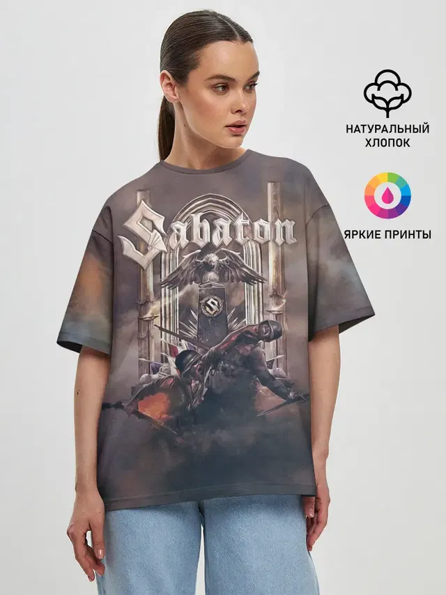 Женская футболка оверсайз
