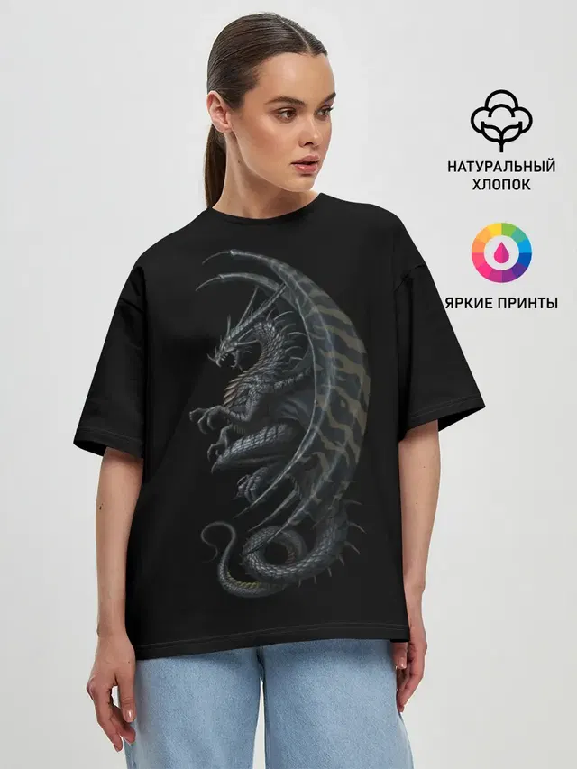 Женская футболка оверсайз