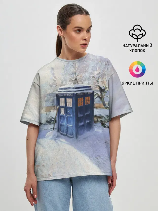 Женская футболка оверсайз