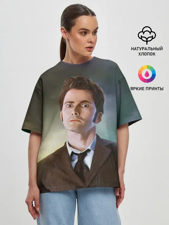 Женская футболка оверсайз