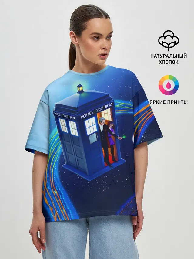 Женская футболка оверсайз