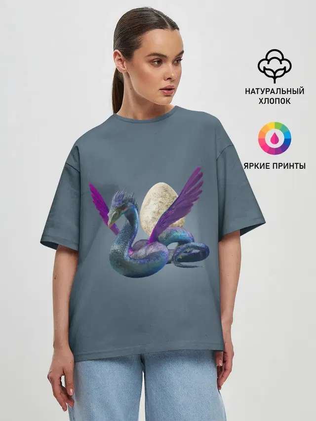 Женская футболка оверсайз