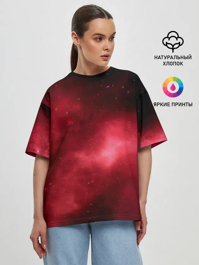 Женская футболка оверсайз