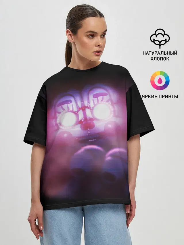 Женская футболка оверсайз