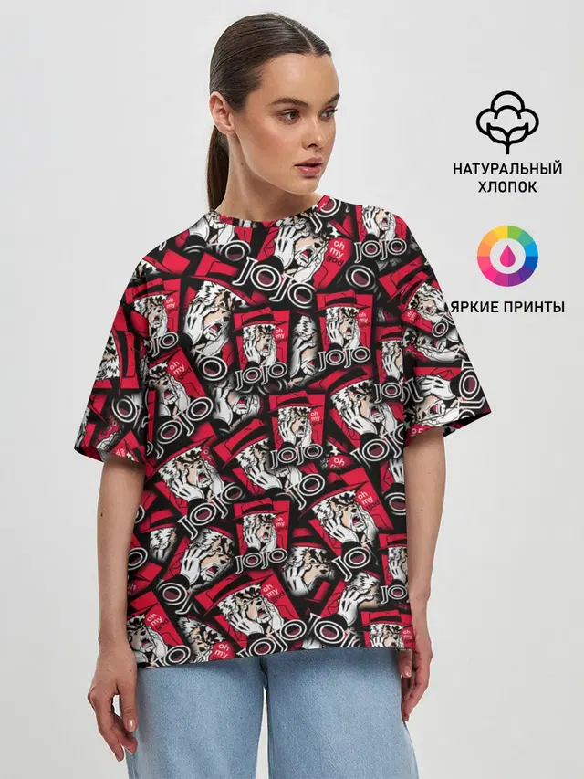 Женская футболка оверсайз
